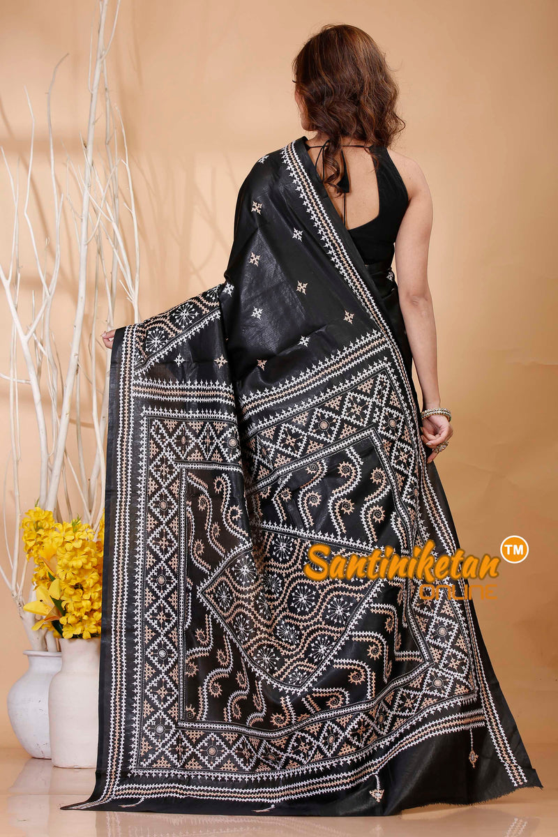 Pure Bangalore Silk Gujrati Stitch Saree SN202421155