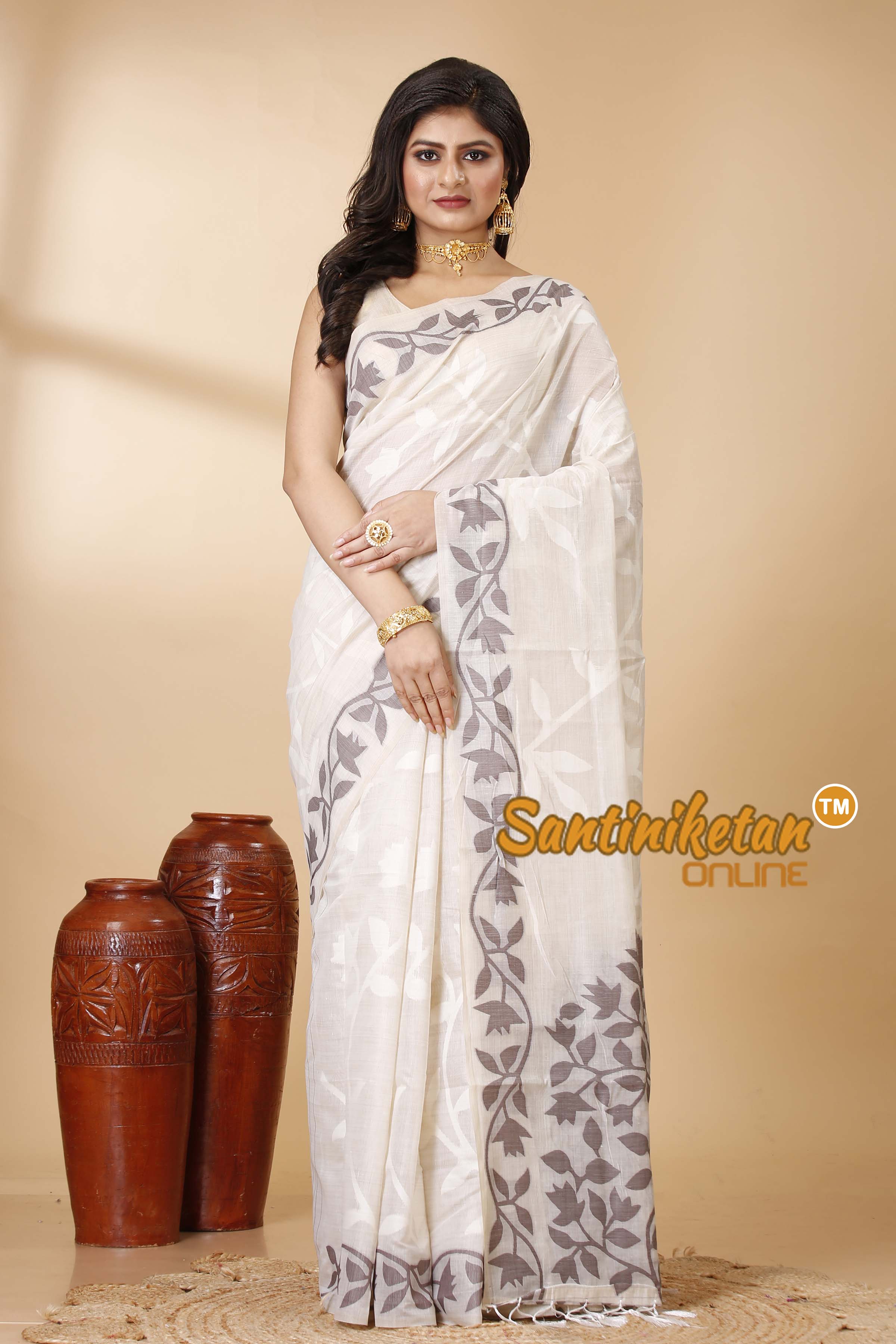 Muga Cotton Jamdani Saree SN202521740