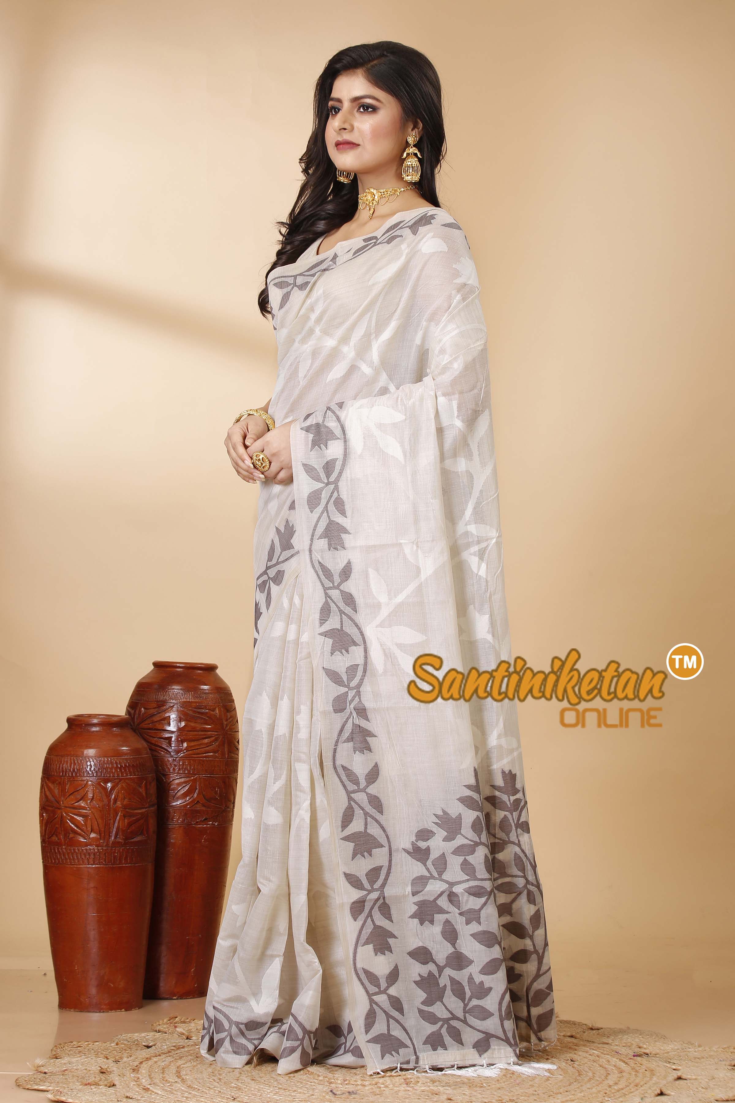 Muga Cotton Jamdani Saree SN202521740