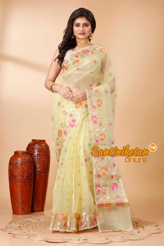 Resham Maslin Jamdani Saree SN202521752