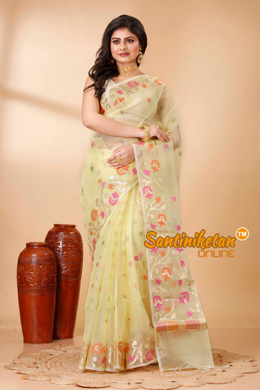 Resham Maslin Jamdani Saree SN202521752