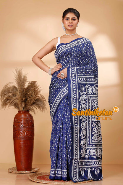 Pure Bangalore Silk Kantha Stitch Saree SN202521769