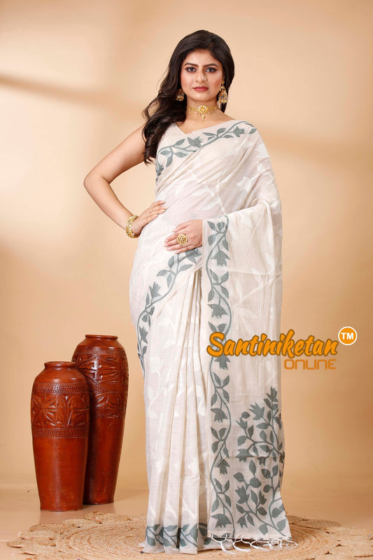 Muga Cotton Jamdani Saree SN202521788