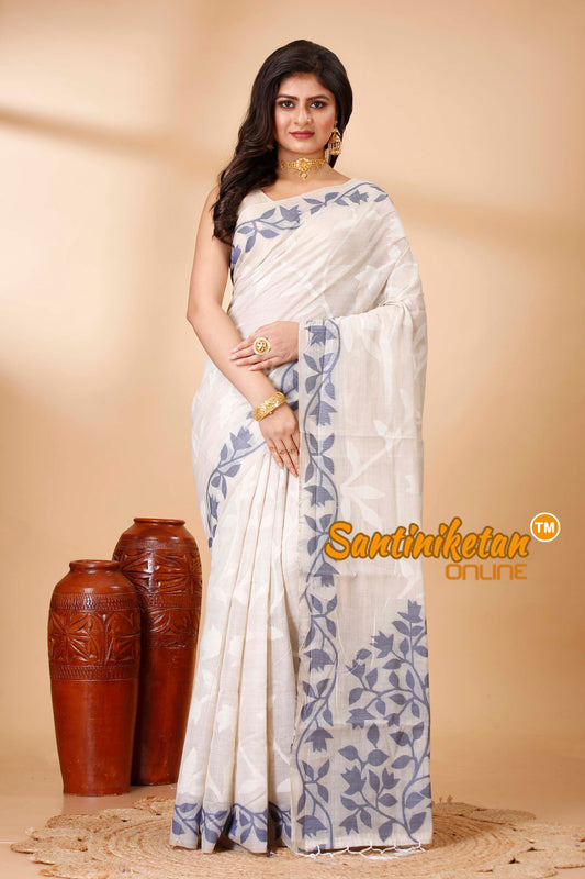 Muga Cotton Jamdani Saree SN202521794