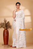 Pure Gachi Tussar Silk Kantha Stitch Saree SN202521799