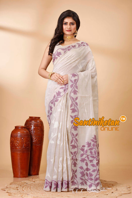 Muga Cotton Jamdani Saree SN202521801