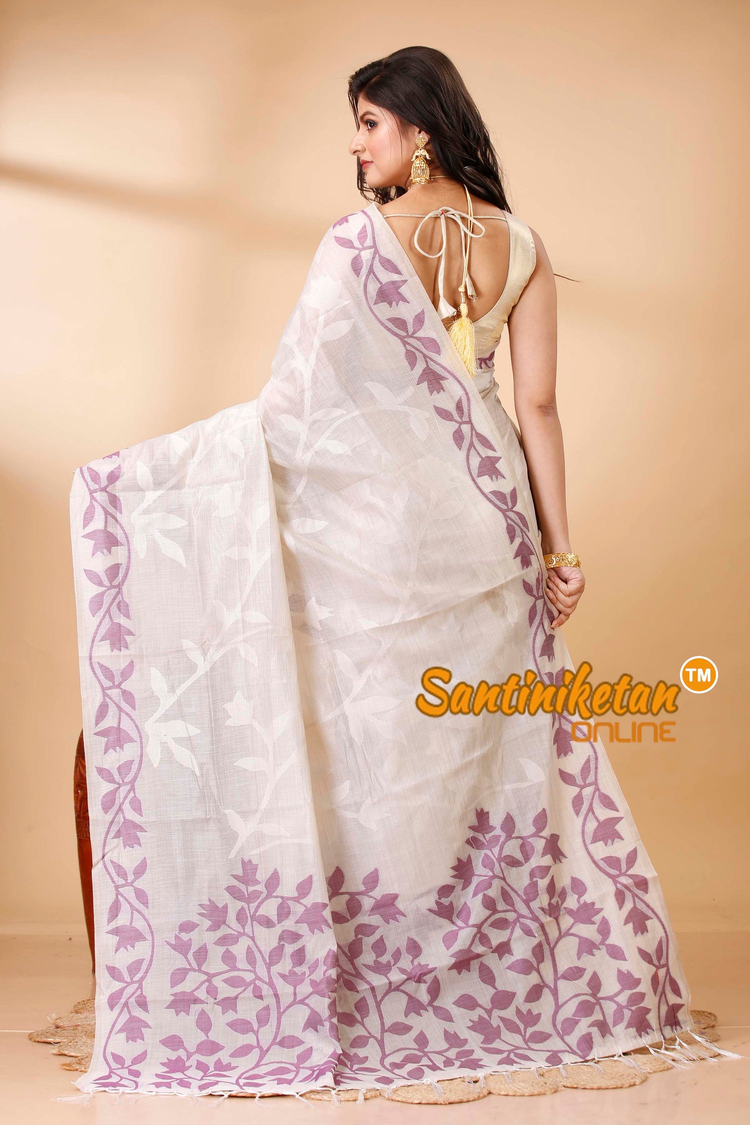 Muga Cotton Jamdani Saree SN202521801