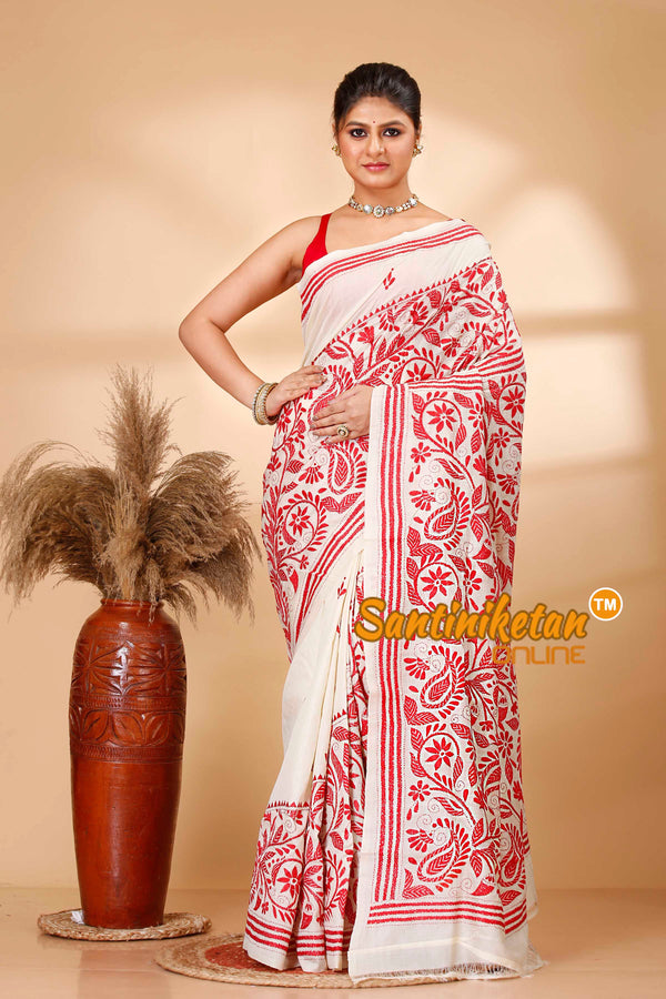 Tussar Silk Kantha Stitch Saree SN202522032