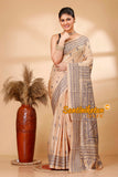 Pure Bangalore Silk Kantha Stitch Saree