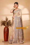 Pure Bangalore Silk Kantha Stitch Saree