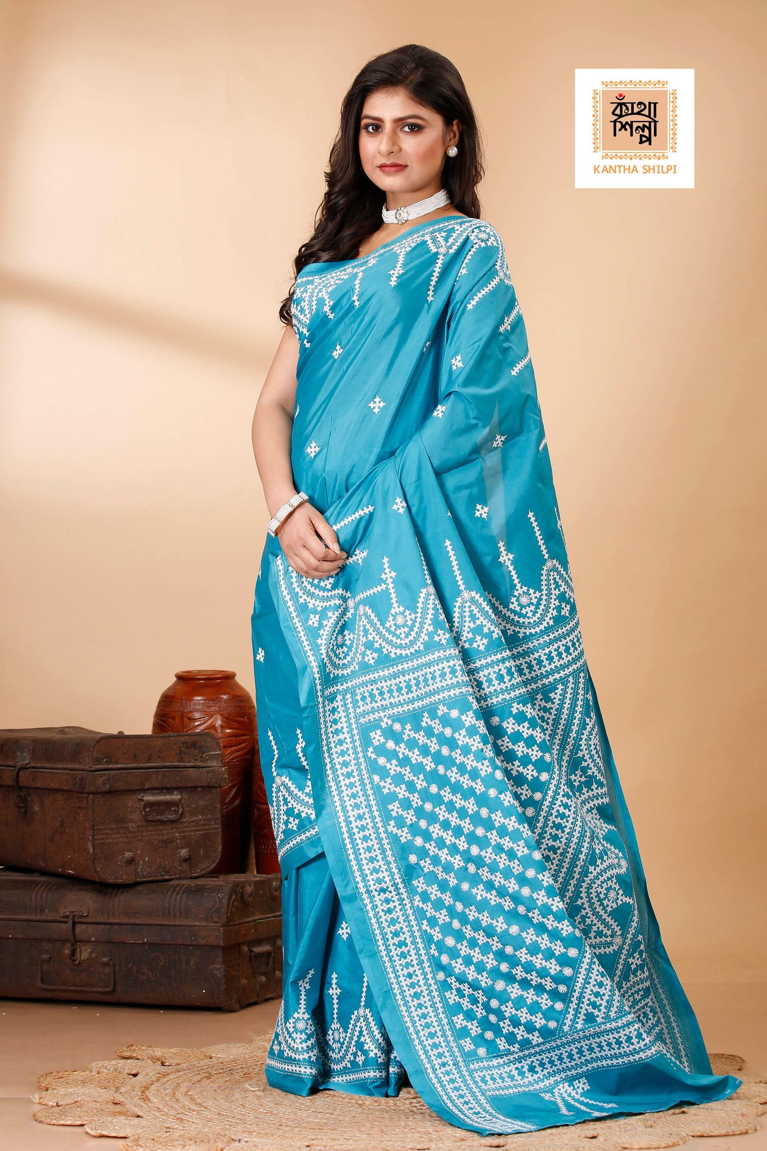 Bangalore Silk Gujrati Stitch Saree SN202522459