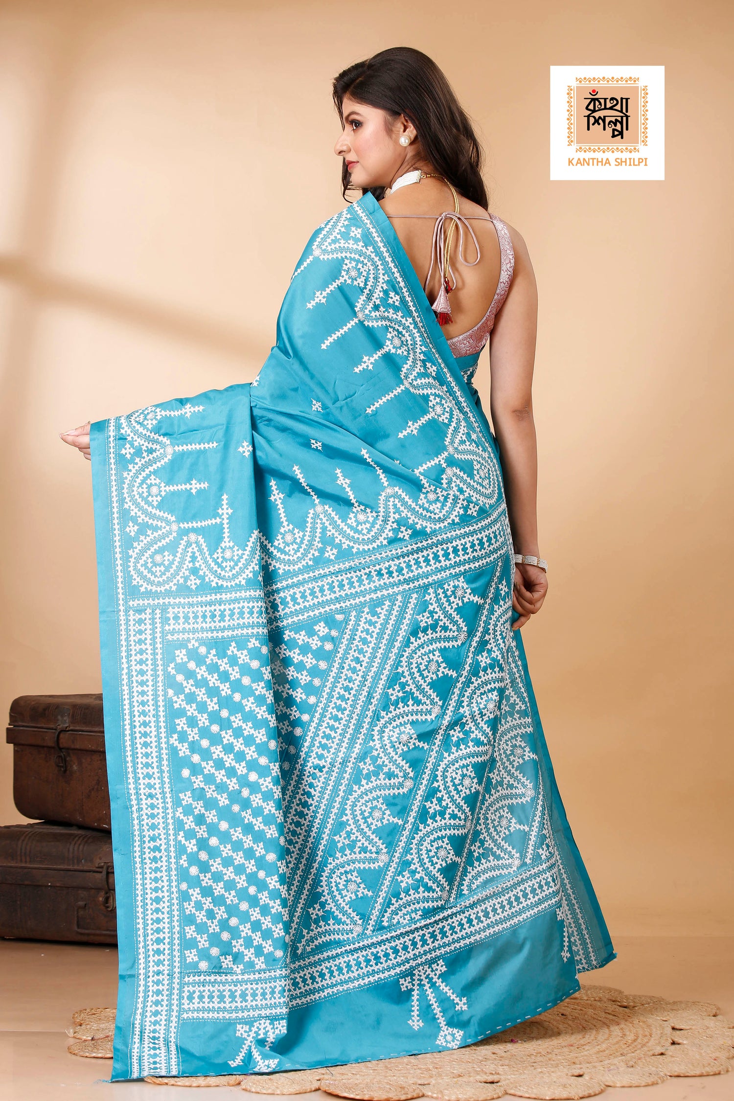 Bangalore Silk Gujrati Stitch Saree SN202522459