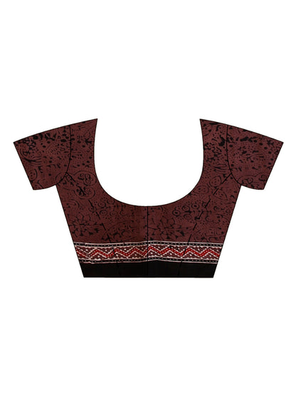 Ajrakh Hand Block On Modal Silk SN202522667