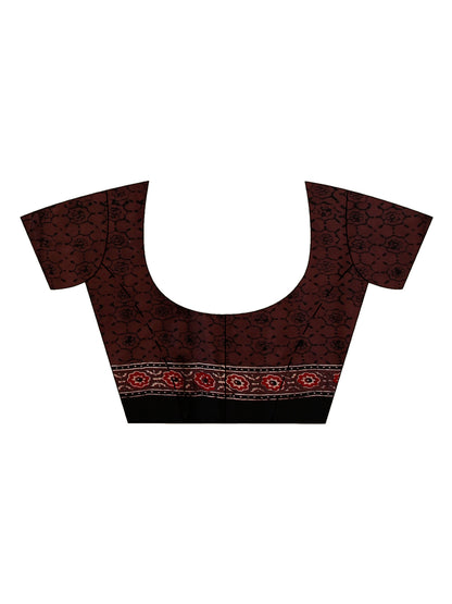 Ajrakh Hand Block On Modal Silk SN202522721