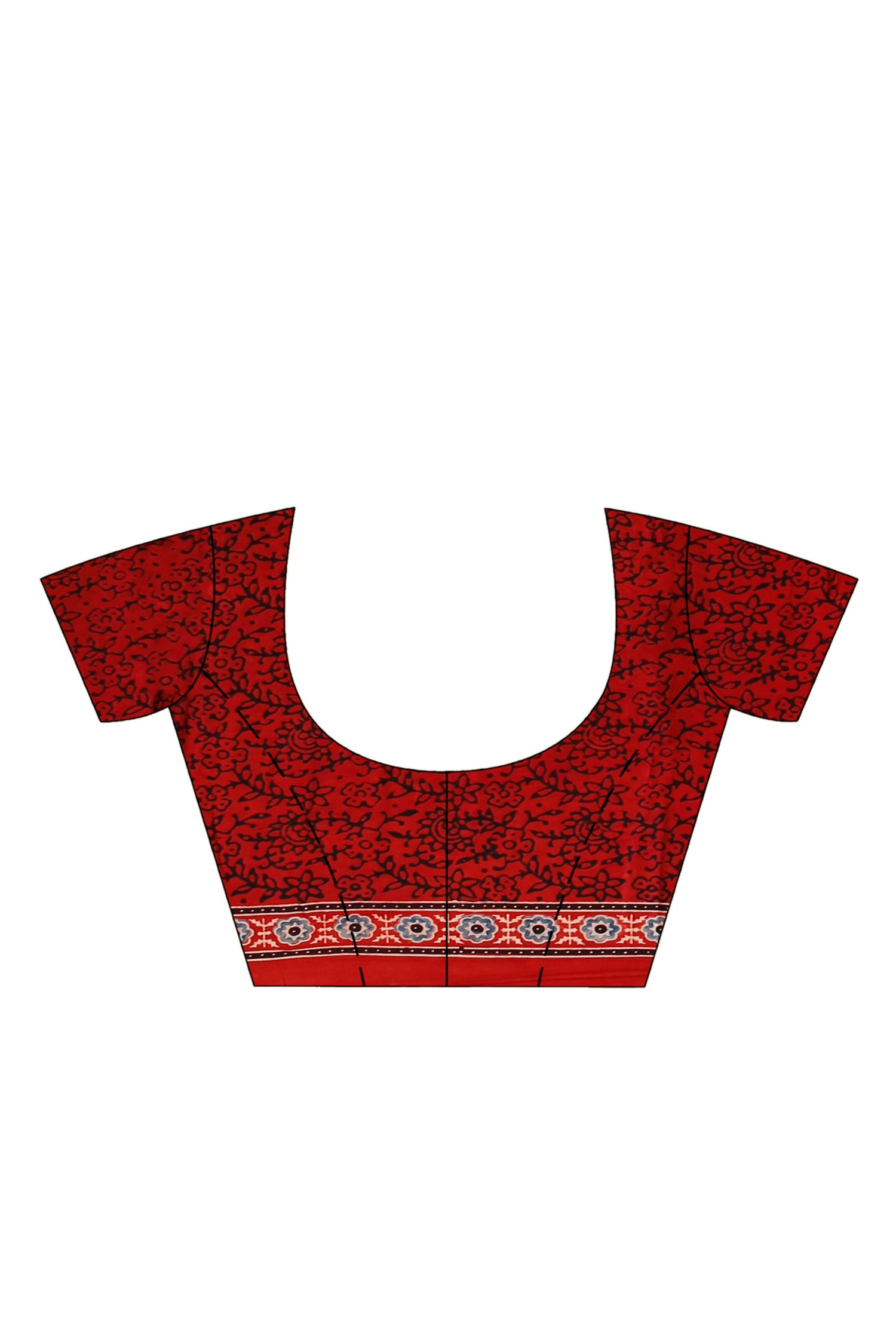 Ajrakh Hand Block On Modal Silk SN202522805