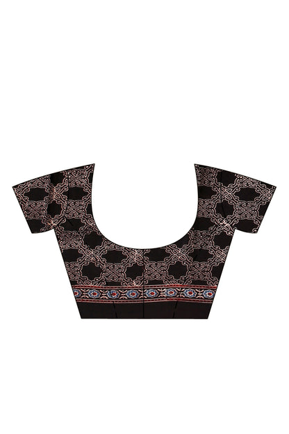 Ajrakh Hand Block On Modal Silk SN202522847