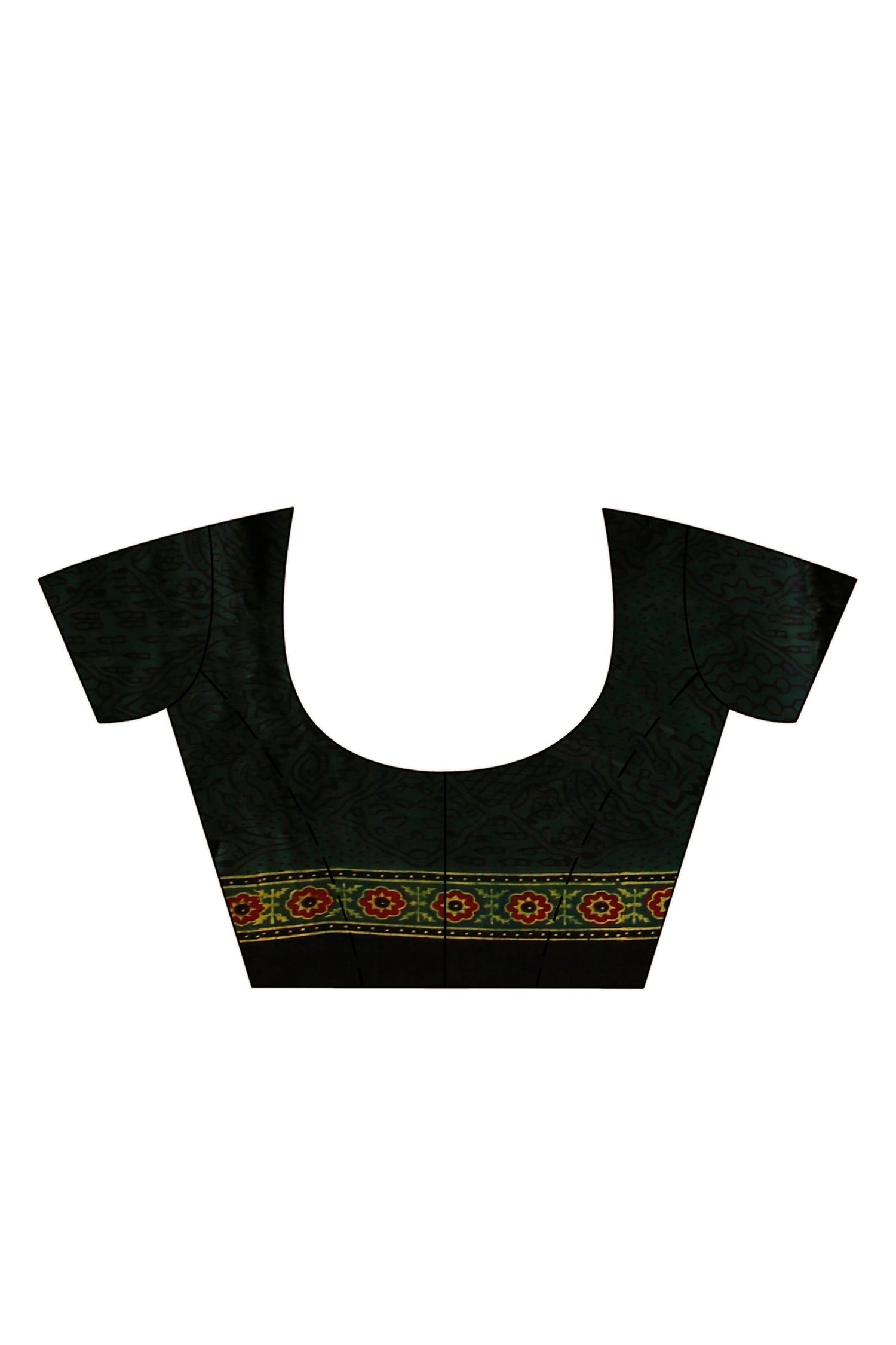 Ajrakh Hand Block On Modal Silk SN202522871