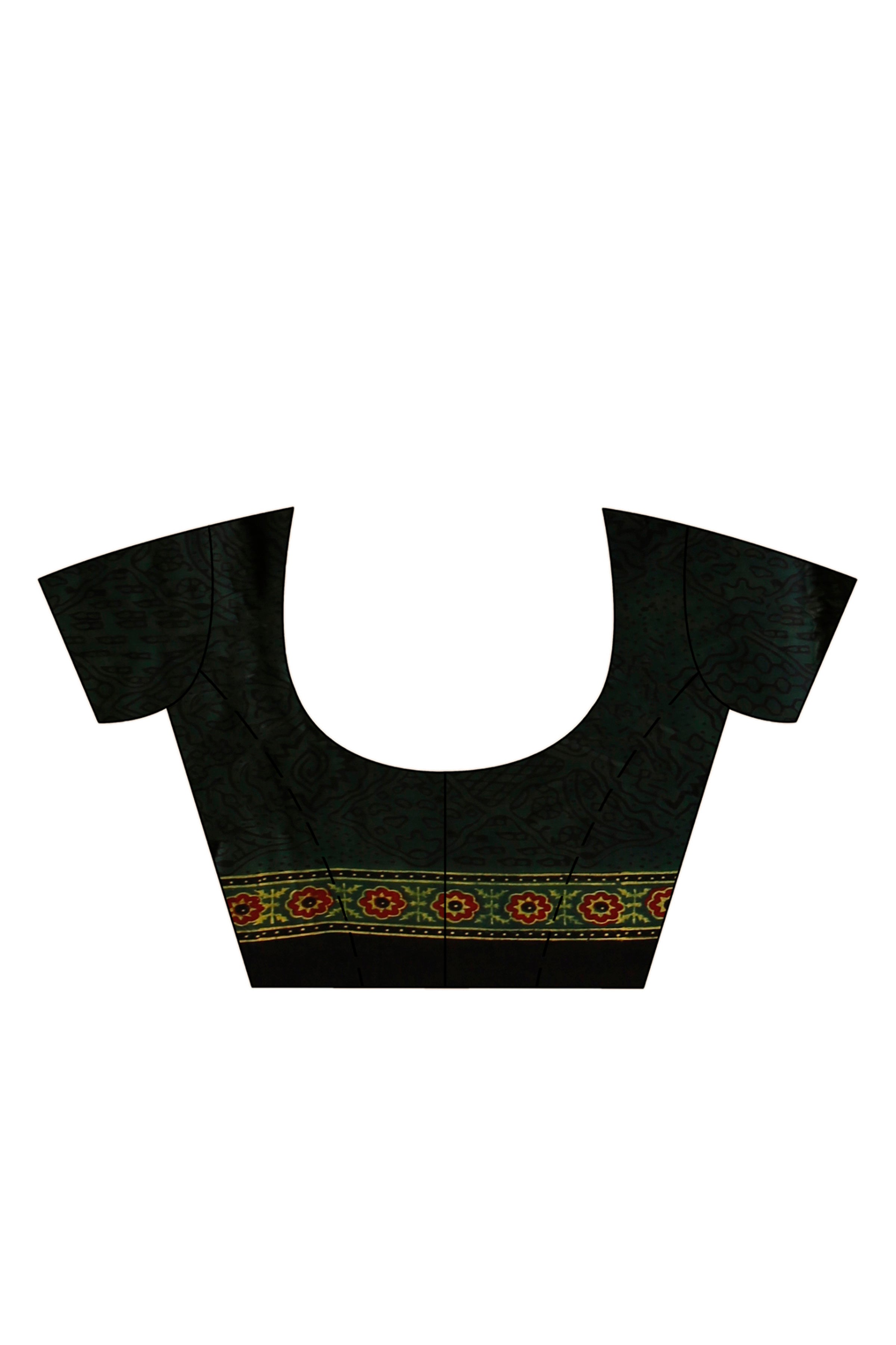 Ajrakh Hand Block On Modal Silk SN202522871