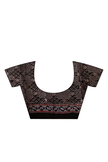 Ajrakh Hand Block On Modal Silk SN202522883
