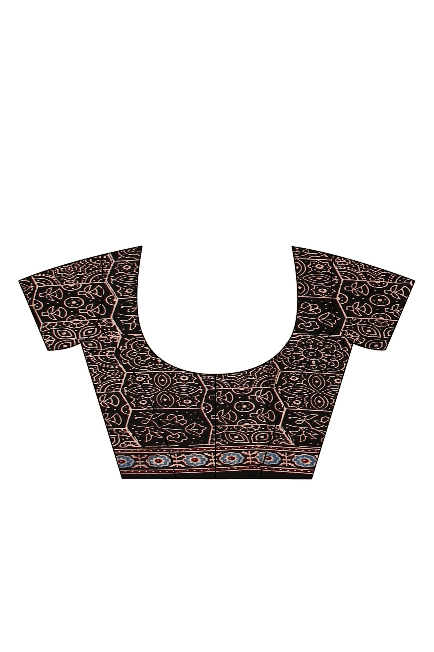 Ajrakh Hand Block On Modal Silk SN202522919