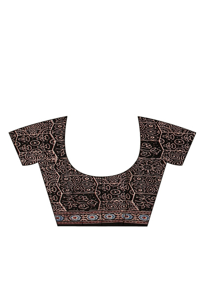 Ajrakh Hand Block On Modal Silk SN202522919