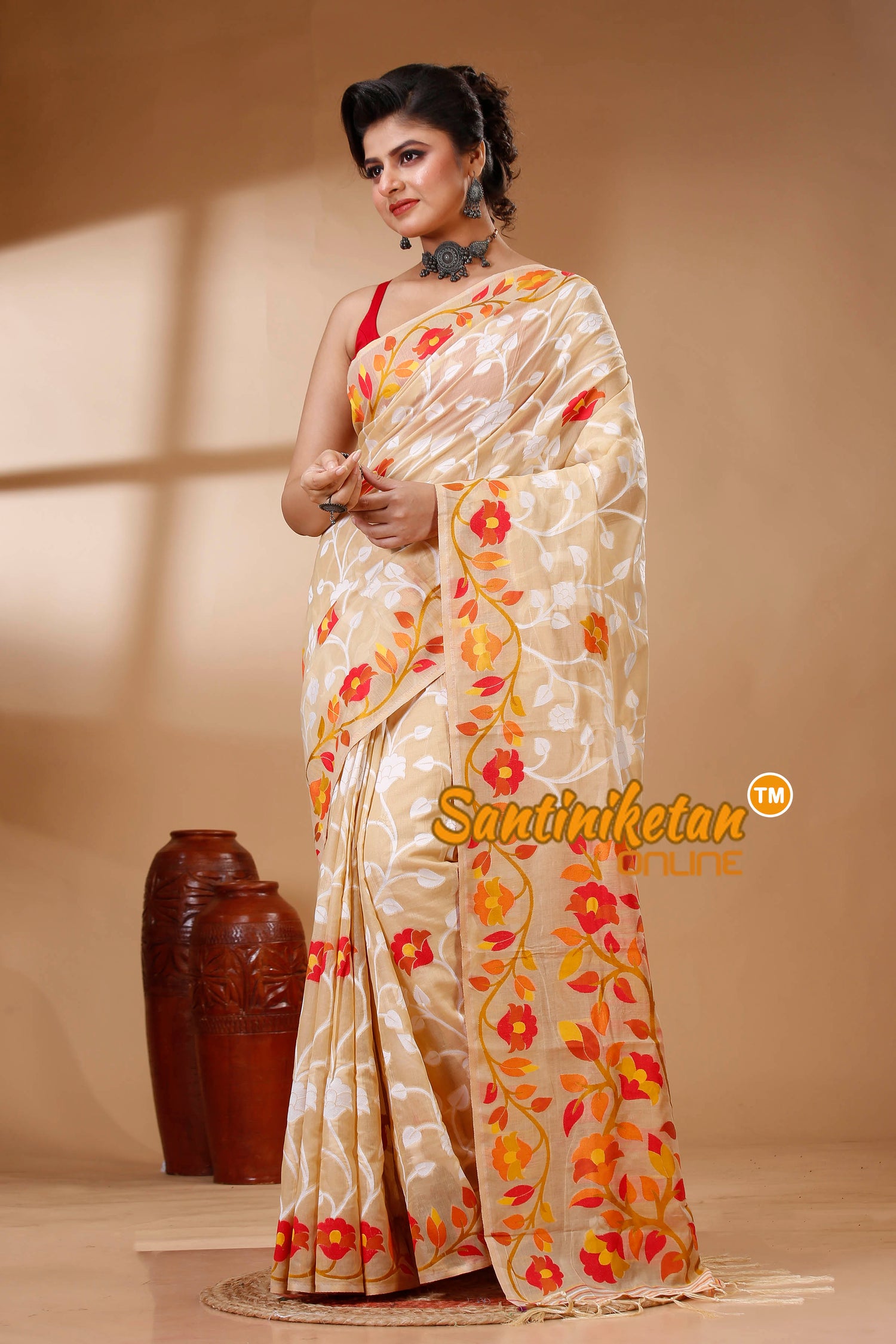 Muga Cotton Jamdani Saree SN202522931