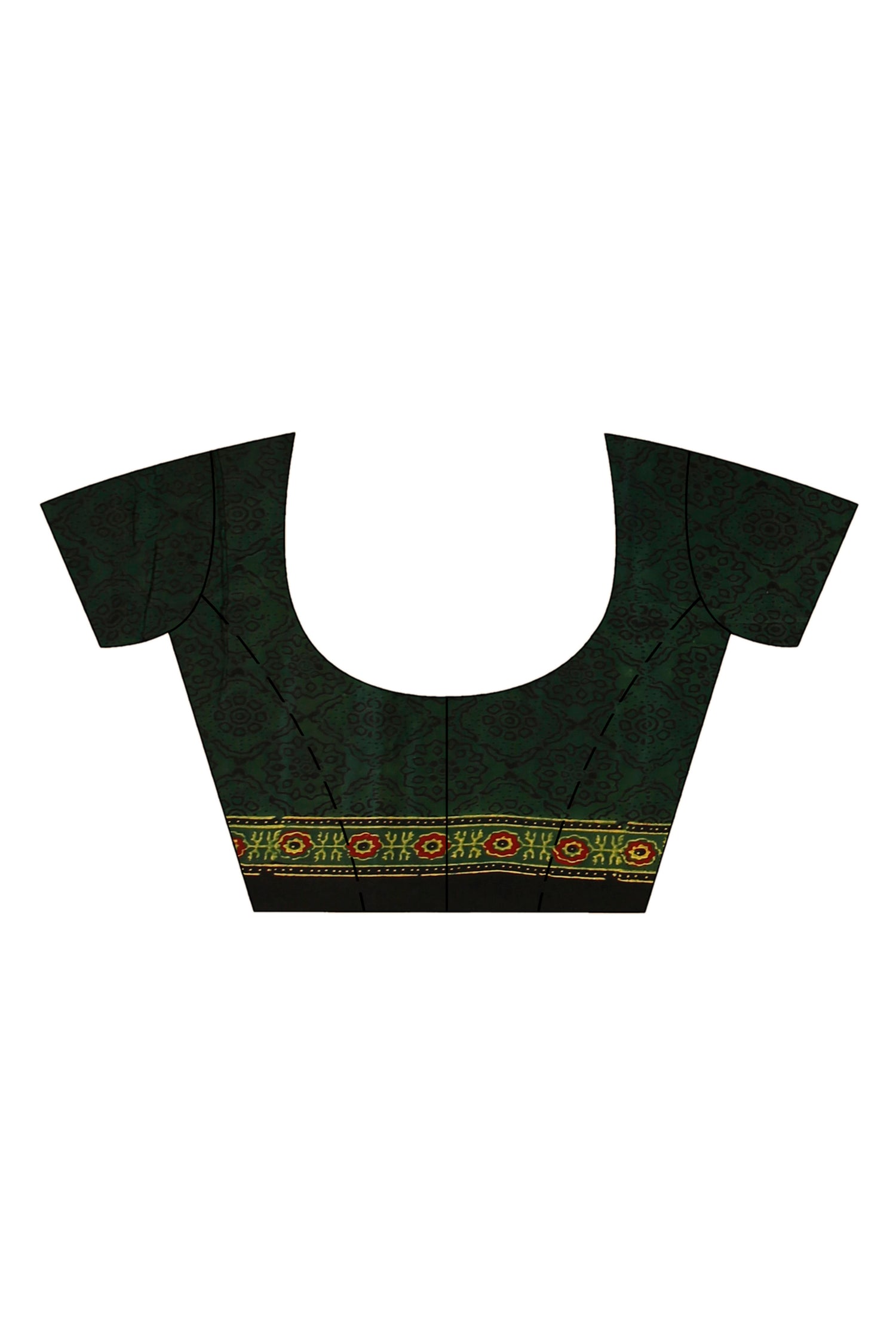 Ajrakh Hand Block On Modal Silk SN202523097