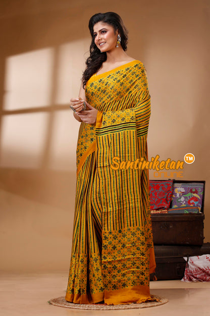 Ajrakh Hand Block On Modal Silk SN202523104