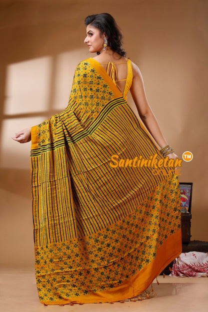 Ajrakh Hand Block On Modal Silk SN202523104
