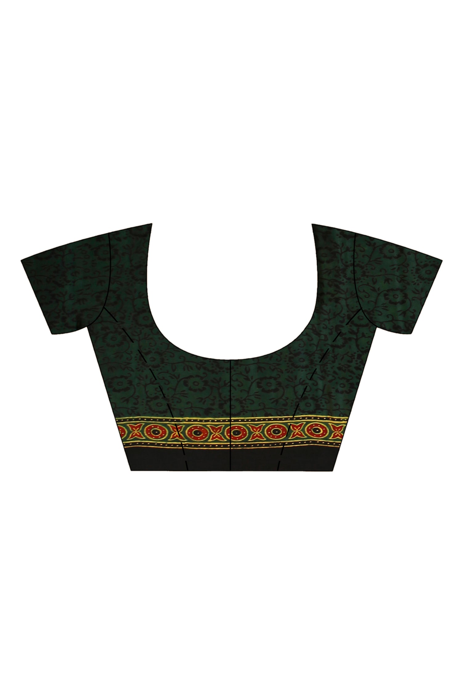 Ajrakh Hand Block On Modal Silk SN202523129