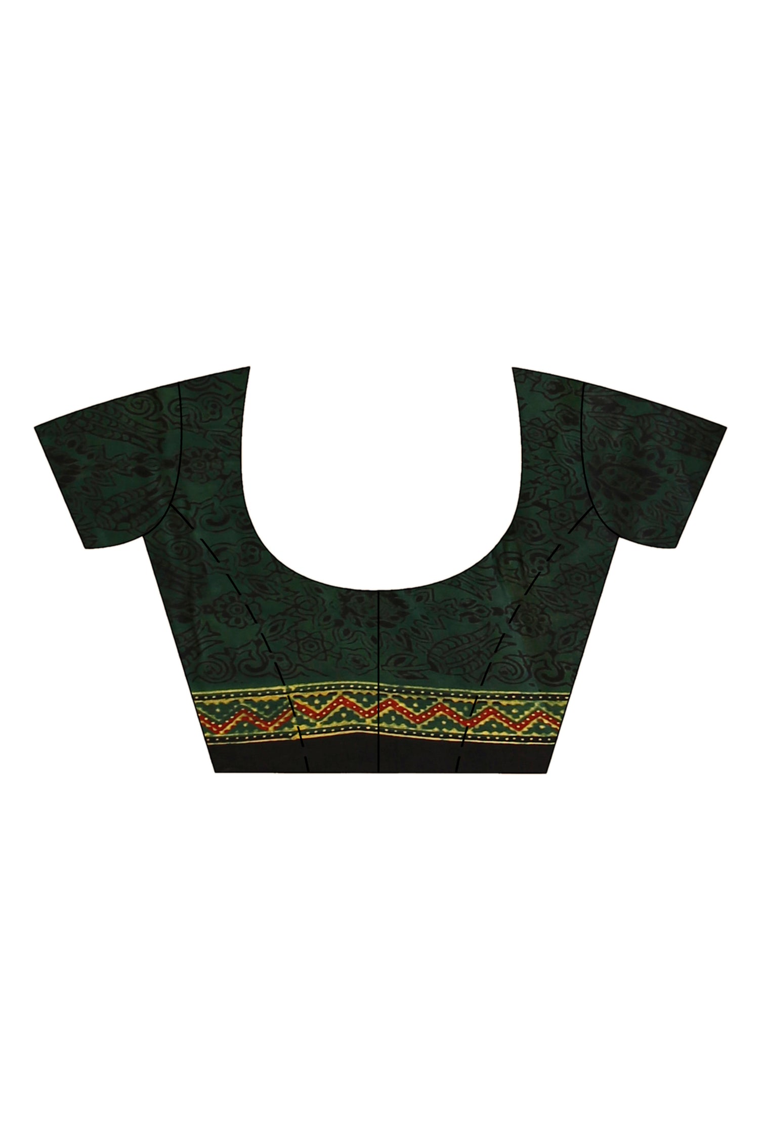 Ajrakh Hand Block On Modal Silk SN202523147