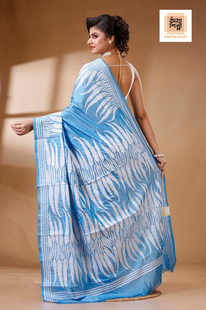 Bangalore Silk Kantha Stitch Saree SN202523267