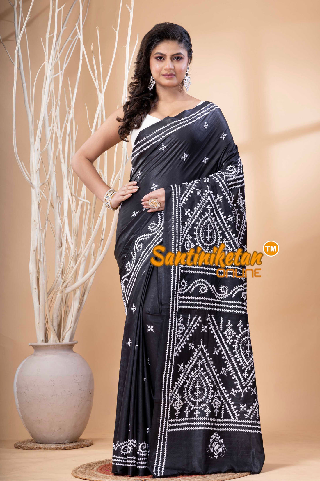 Bangalore Silk Gujrati Stitch Saree SN202523612