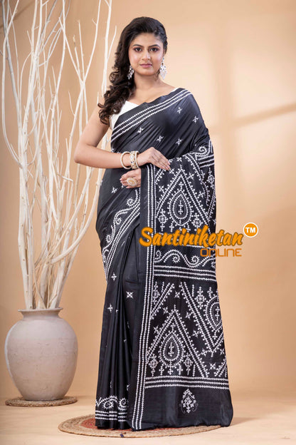 Bangalore Silk Gujrati Stitch Saree SN202523612