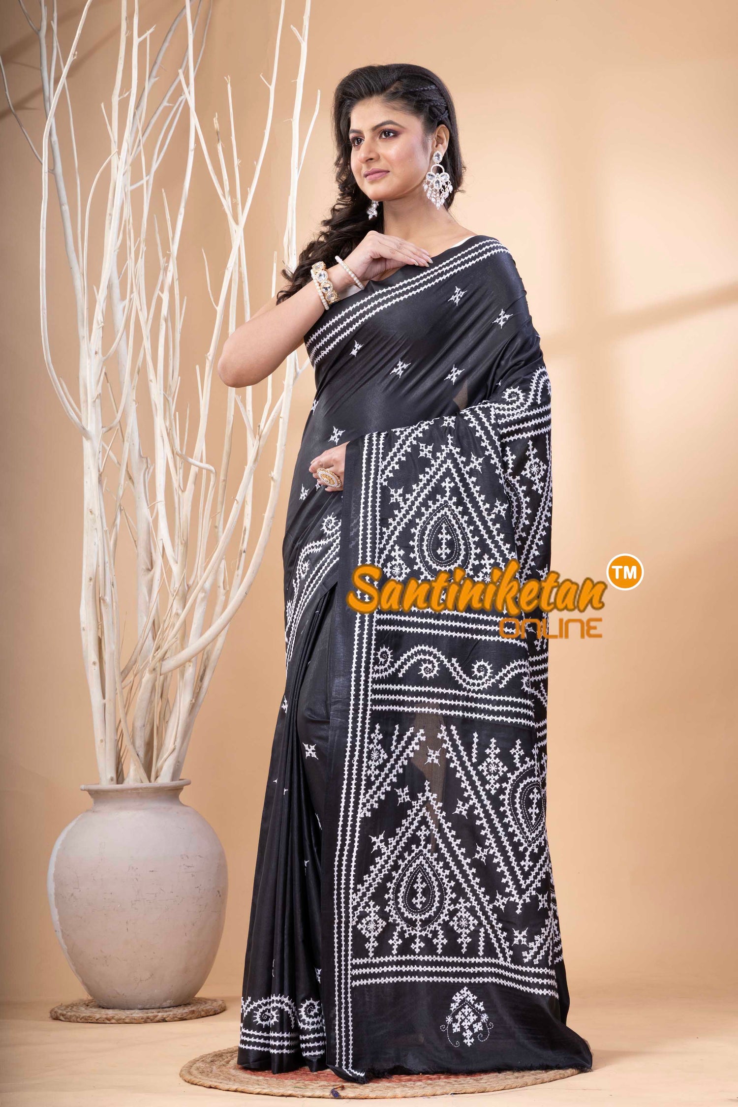 Bangalore Silk Gujrati Stitch Saree SN202523612
