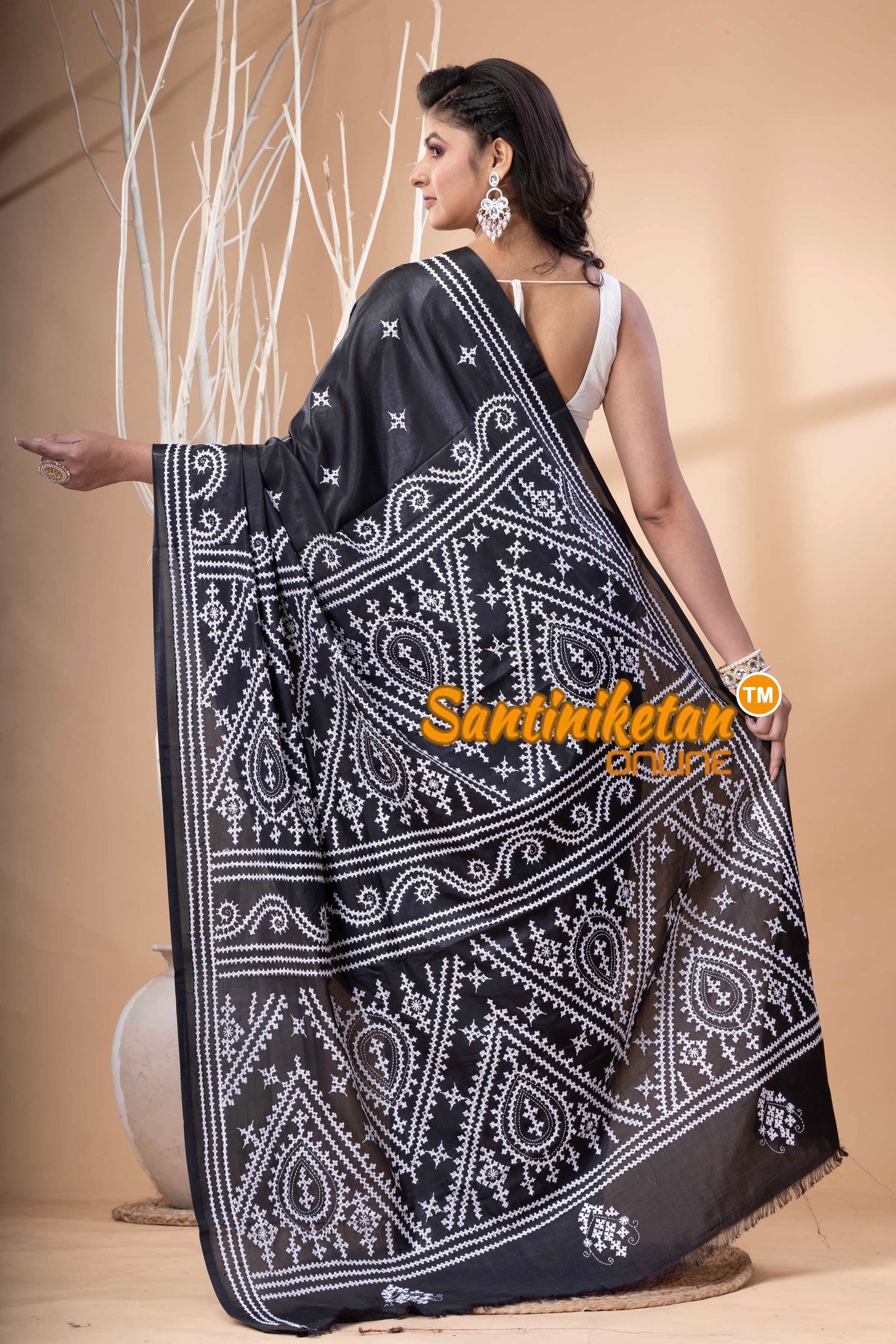 Bangalore Silk Gujrati Stitch Saree SN202523612