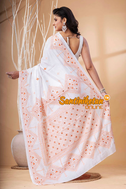 Bangalore Silk Gujrati Stitch Saree SN202523618