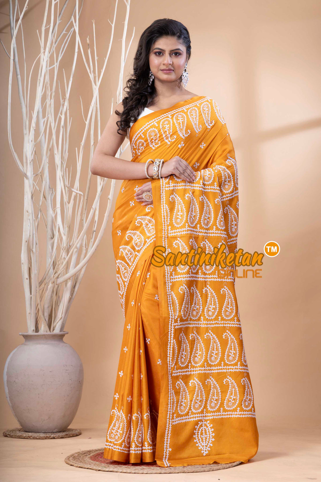 Bangalore Silk Gujrati Stitch Saree SN202523653