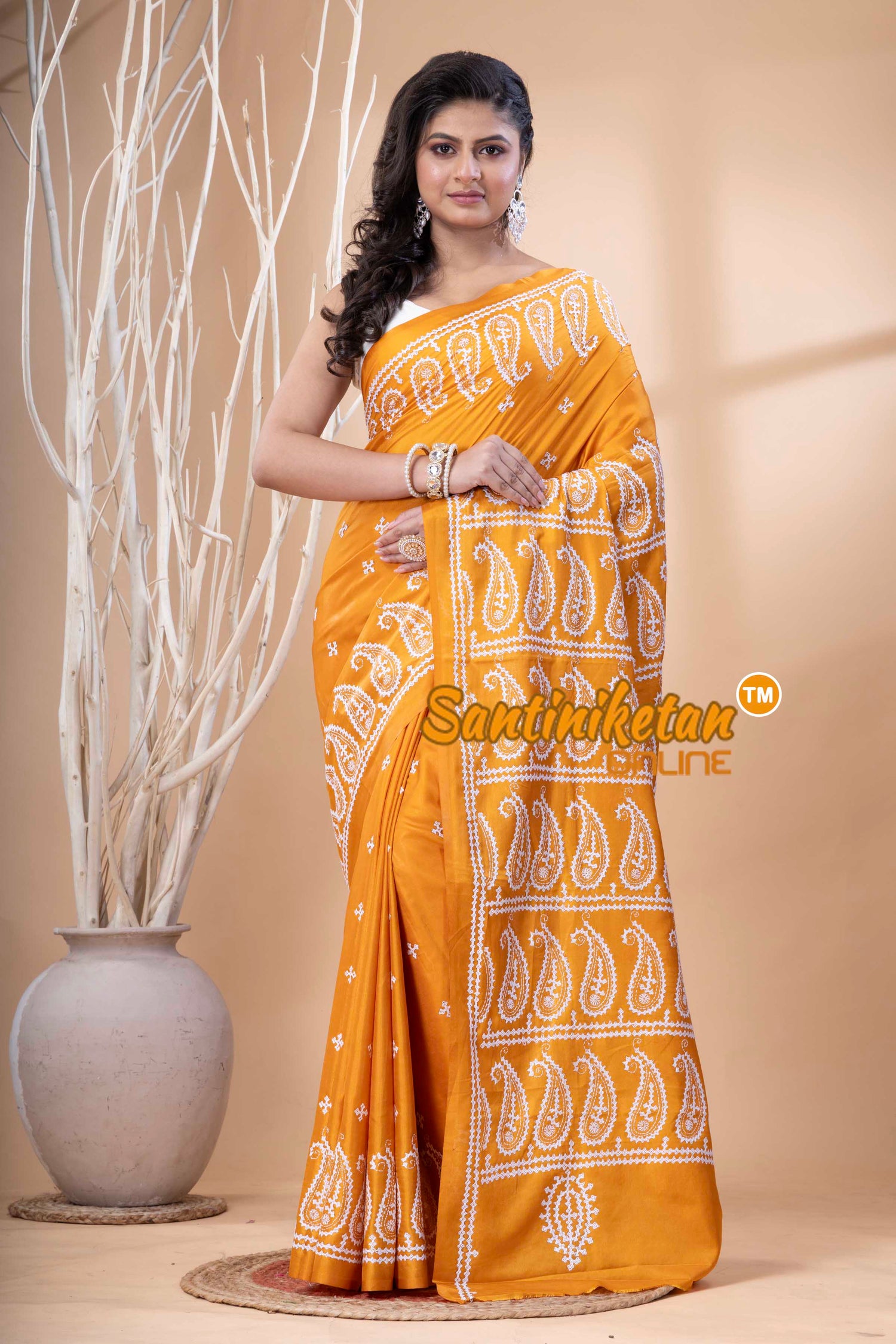 Bangalore Silk Gujrati Stitch Saree SN202523653