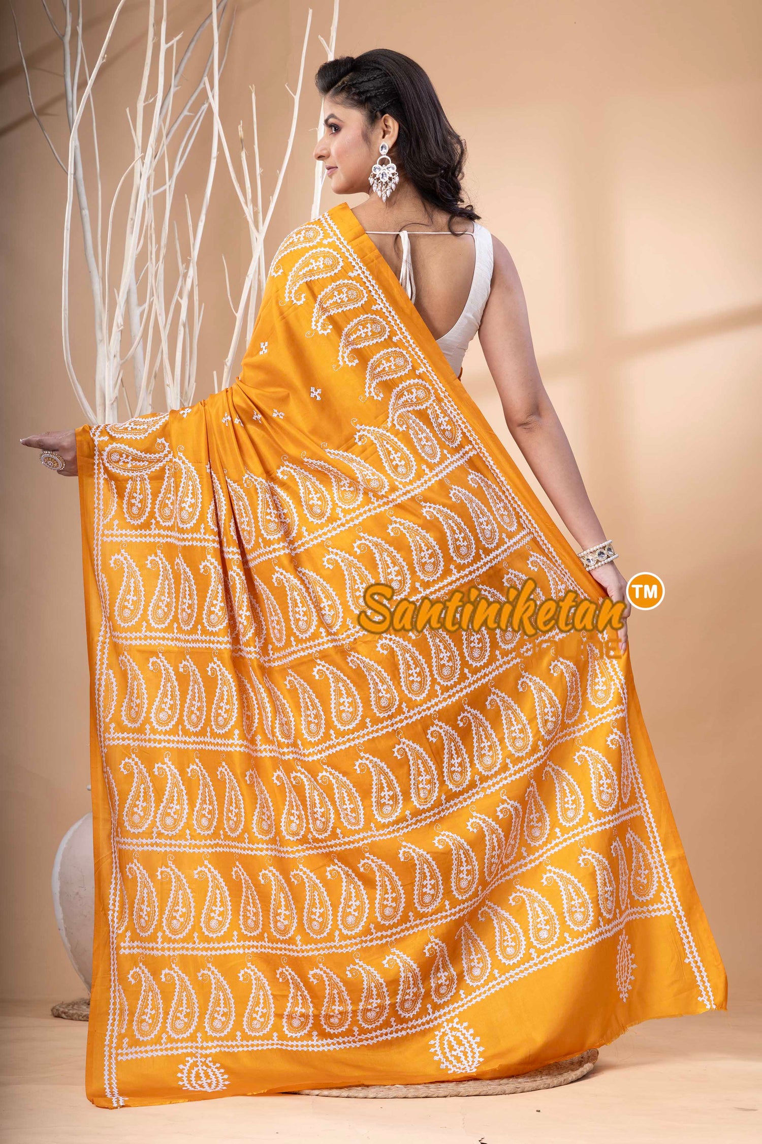 Bangalore Silk Gujrati Stitch Saree SN202523653