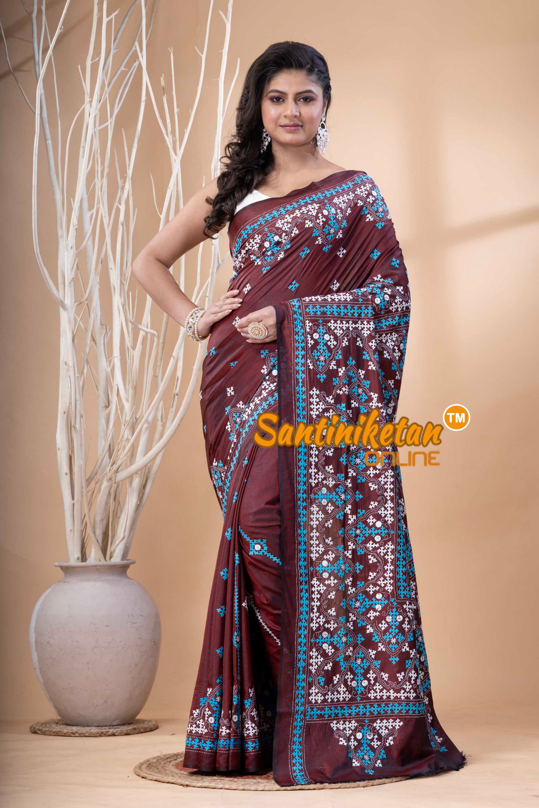 Bangalore Silk Gujrati Stitch Saree SN202523659