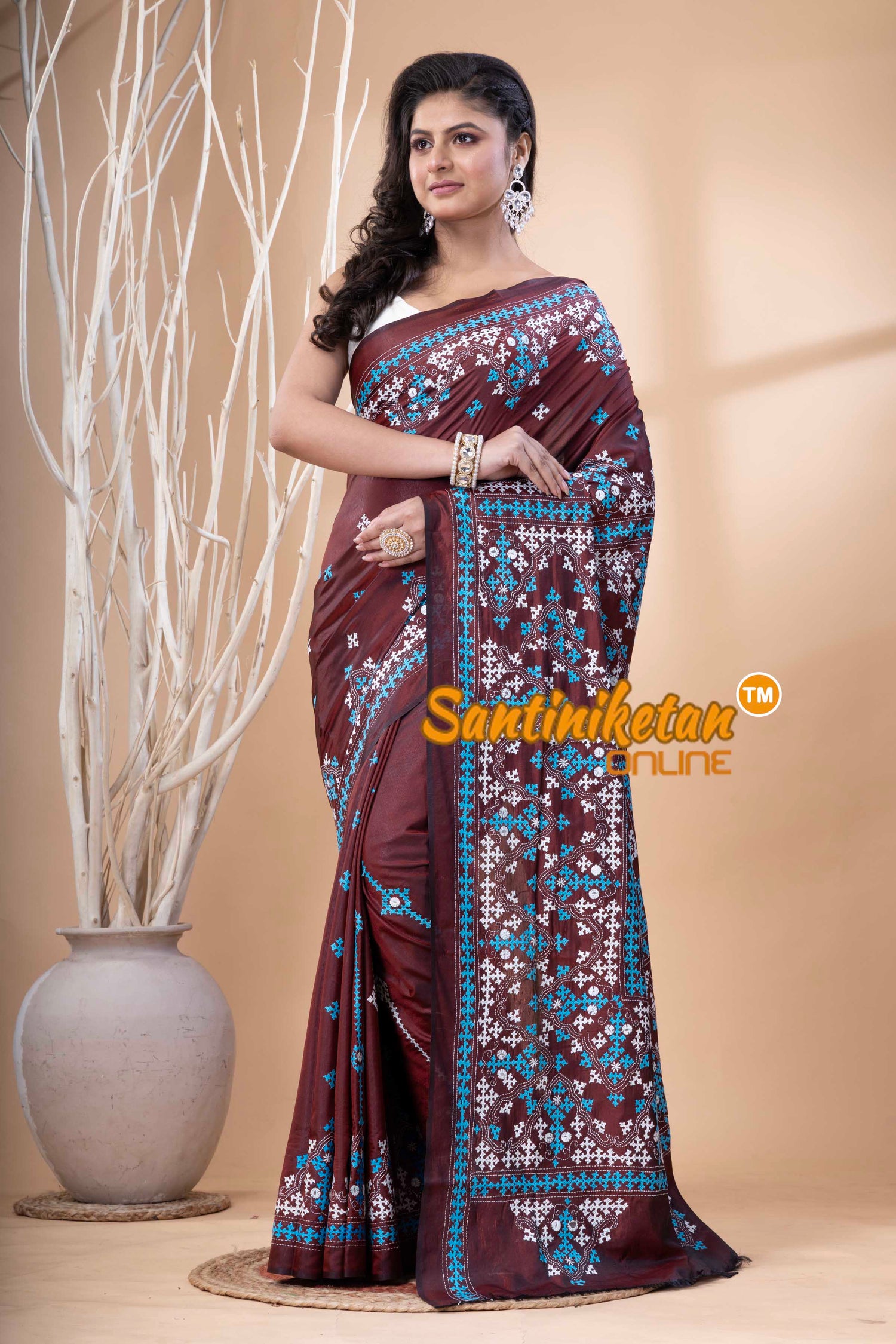 Bangalore Silk Gujrati Stitch Saree SN202523659