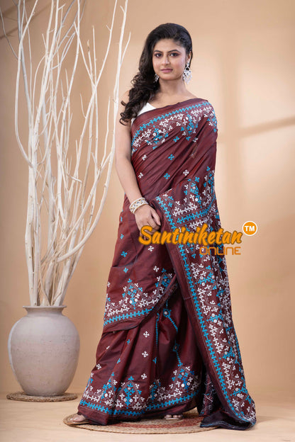 Bangalore Silk Gujrati Stitch Saree SN202523659
