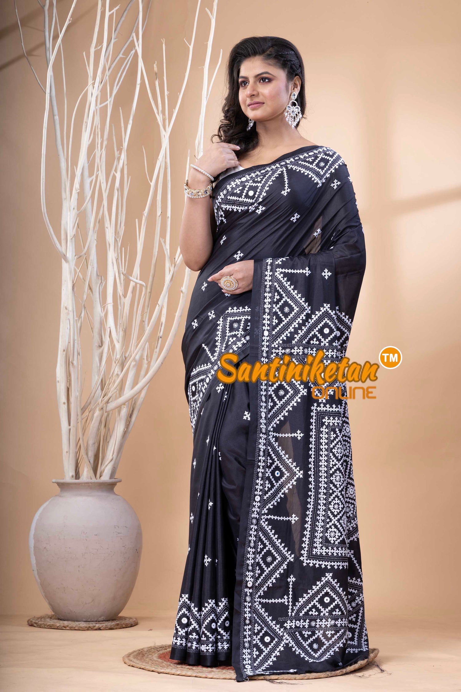 Bangalore Silk Gujrati Stitch Saree SN202523695