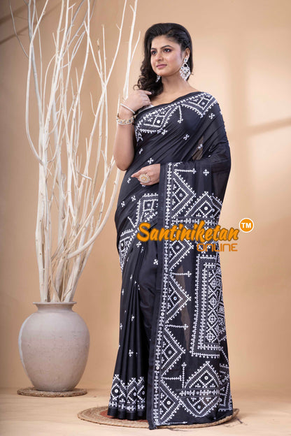 Bangalore Silk Gujrati Stitch Saree SN202523695