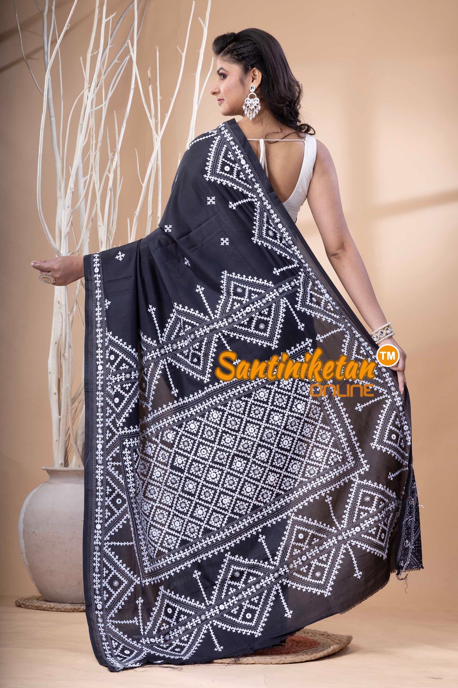 Bangalore Silk Gujrati Stitch Saree SN202523695