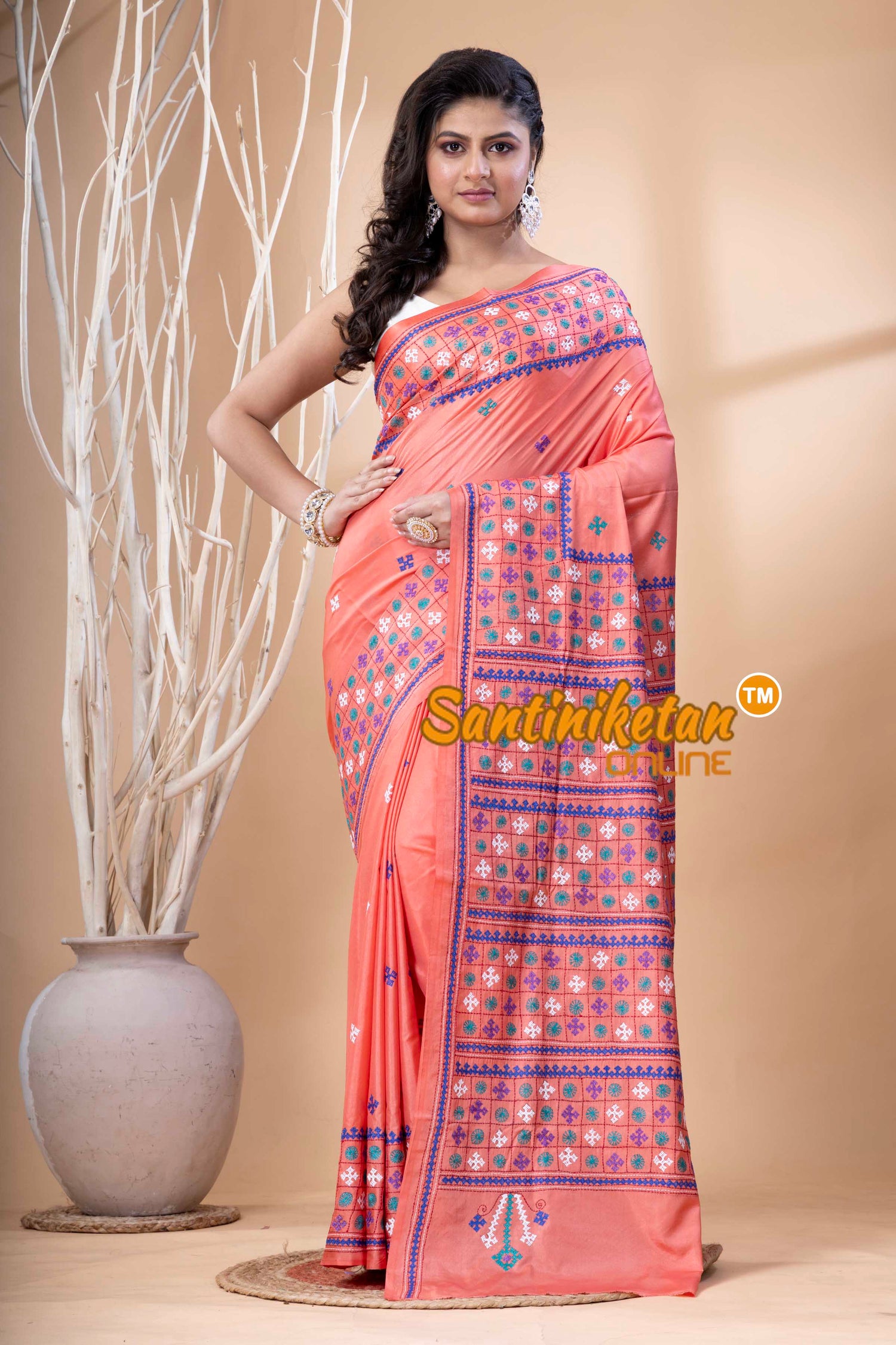 Bangalore Silk Gujrati Stitch Saree SN202523701