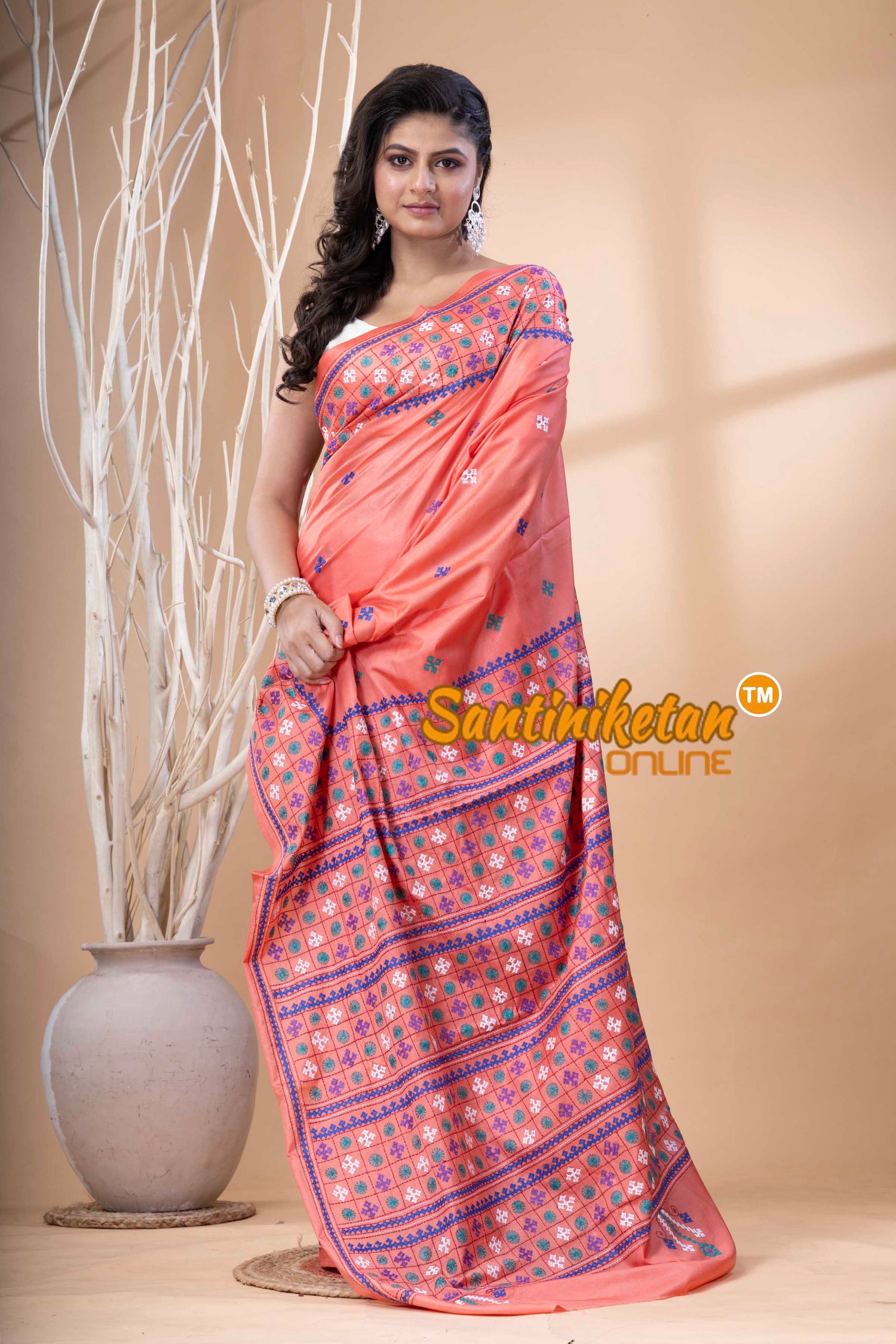 Bangalore Silk Gujrati Stitch Saree SN202523701