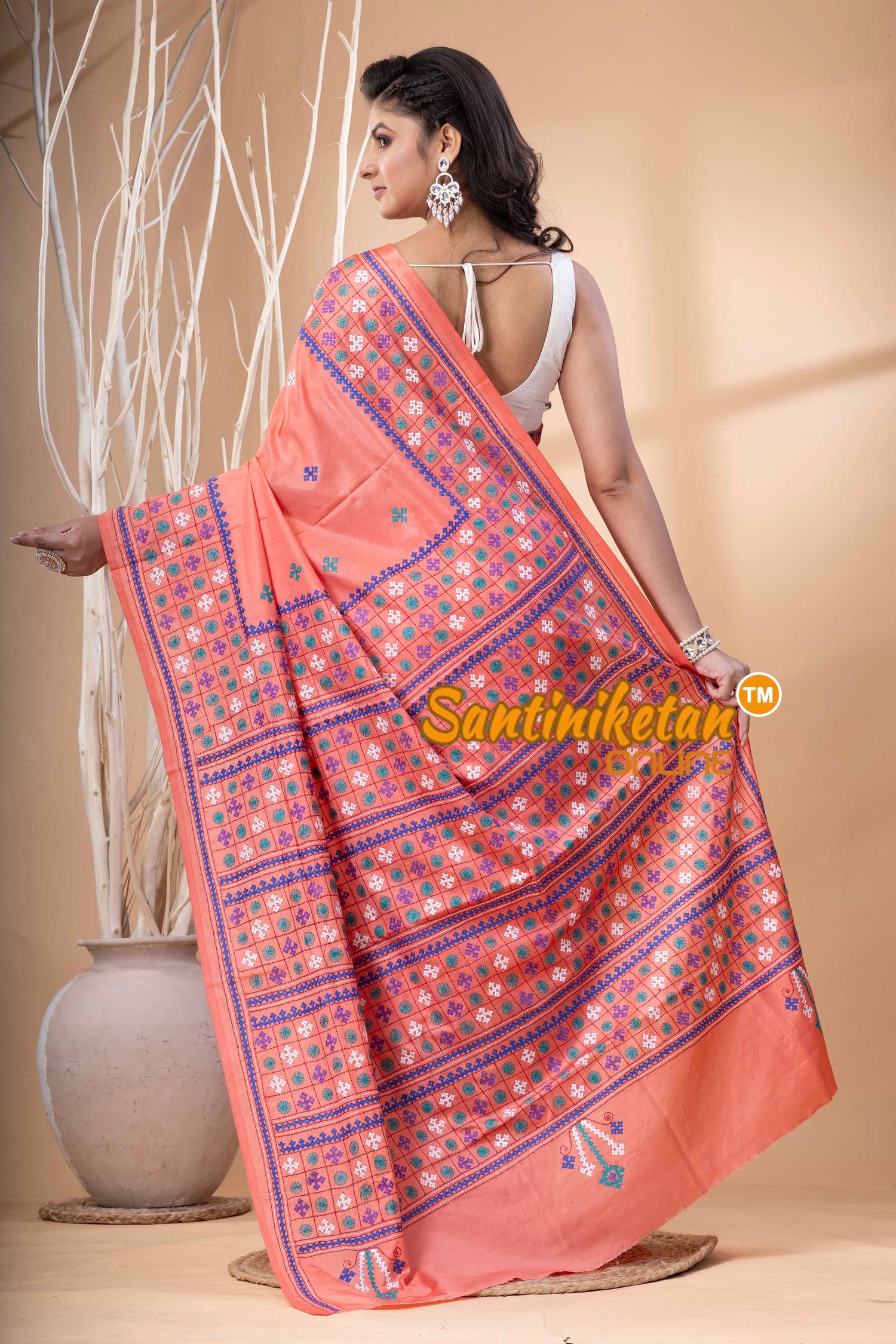 Bangalore Silk Gujrati Stitch Saree SN202523701