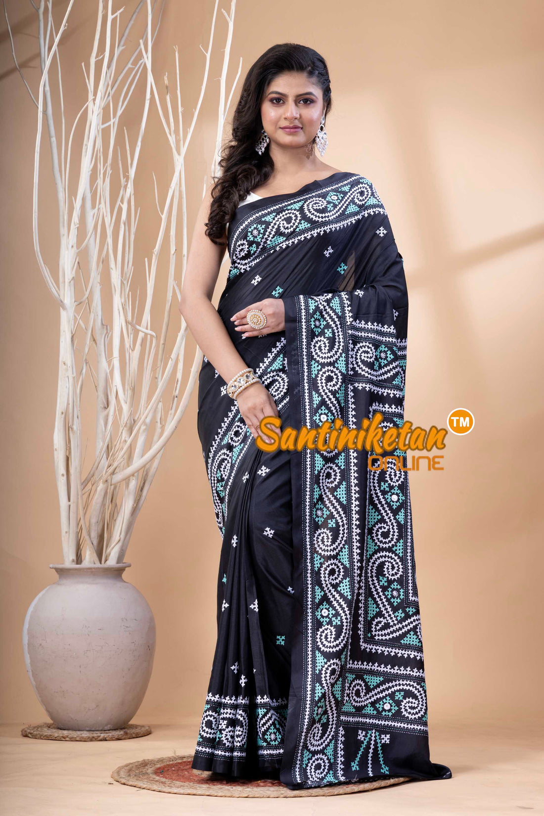 Bangalore Silk Gujrati Stitch Saree SN202523775